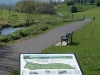 Interpretation panel at north end of the park